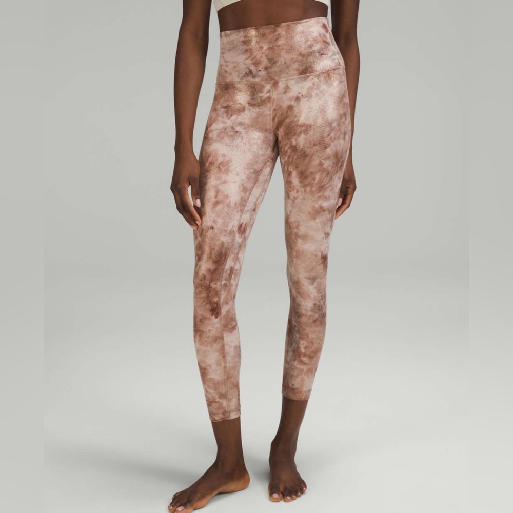 NWOT Lululemon Align High-Rise Pant 25" *Shine Diamond Dye Misty Shell C… - Picture 4 of 11